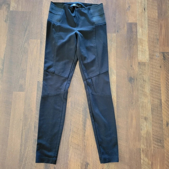 KUT FROM THE KLOTH Black Leggings Elastic Waist Details - Picture 1 of 8